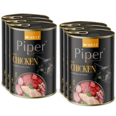 DOLINA NOTECI Piper pentru pisici cu pui 6x400g