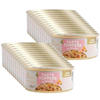 Applaws Taste Toppers Natural Hrană umedă pentru câini Pui cu șuncă și legume 24x156g
